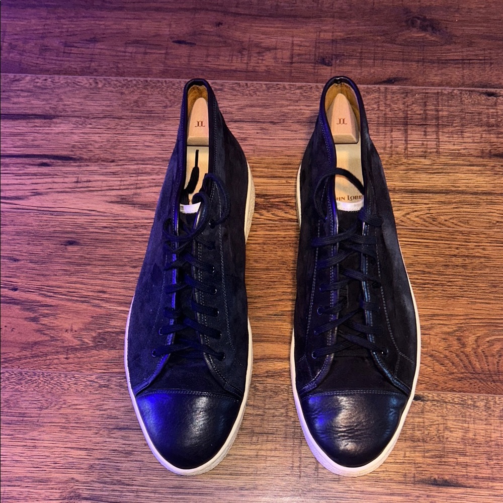 John Lobb Culver Suede High Top Sneaker